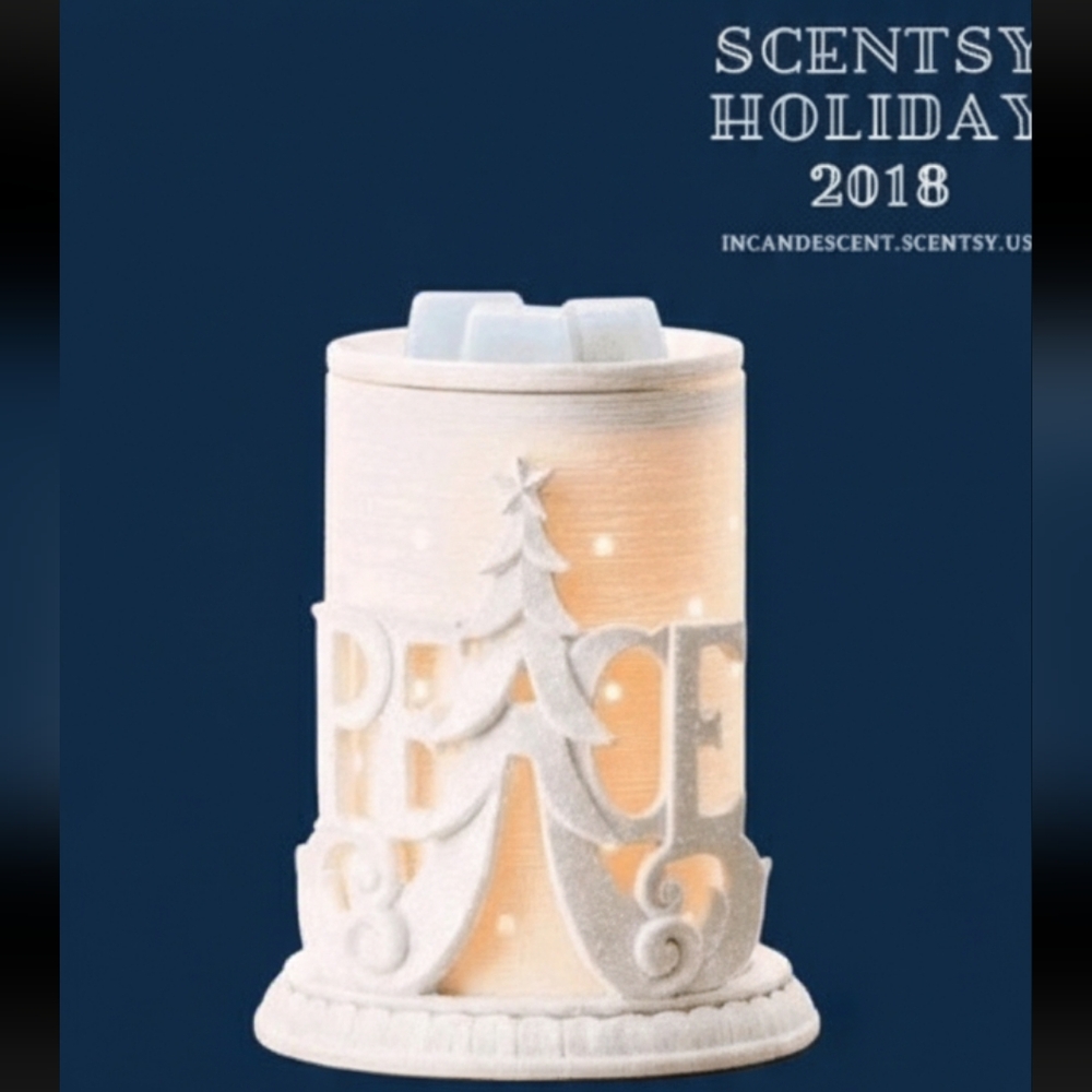 Holiday Retired Scentsy 2018 Holiday Collection PEACE ceramic GIFT